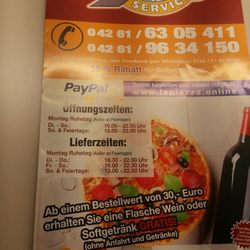 Pizzeria La Piazza - Speisekarte Herbst 2019