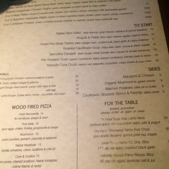 Natirar - Menu - Venues & Event Spaces Near Me - Peapack, New Jersey