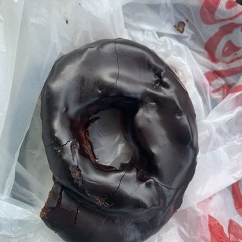 Henry's Donut - Partially consumed (the best kind) old fashioned chocolate donut - Donuts Near Me - Mukilteo, Washington