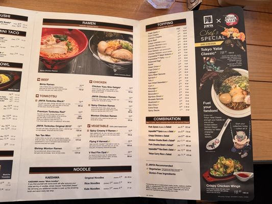 Menu photo 4 JINYA Ramen Bar - Burbank Burbank, CA