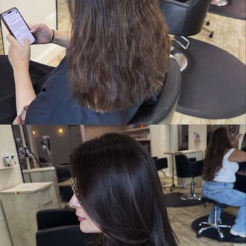 Little Lion Salon - Chocolate hair transformation - Hair Salons Near Me - Brooklyn, New York Little Lion Salon - Chocolate hair transformation - Hair Salons Near Me - Brooklyn, New York