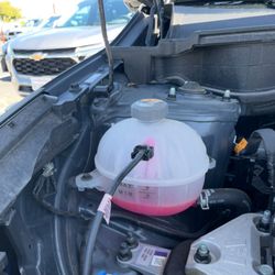 Budget Car Rental - Coolant tank before I left that was way below minimum 5.9.25