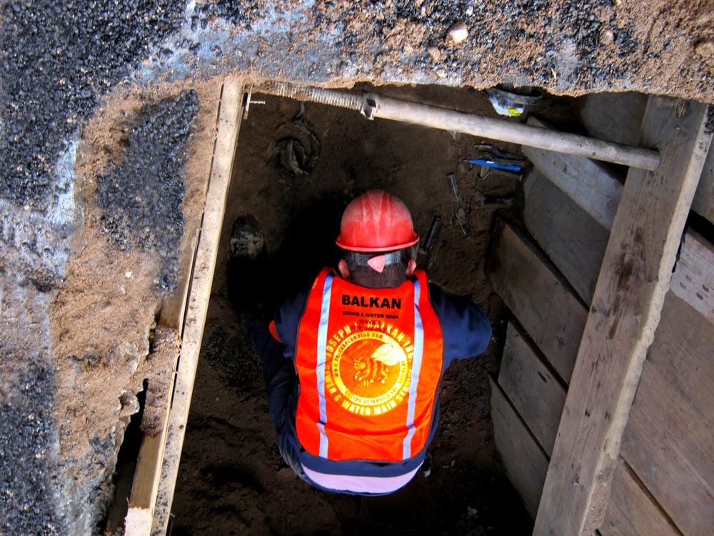 Slide of Balkan Sewer & Water Main