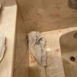 Dirty towel. Dirty towel.