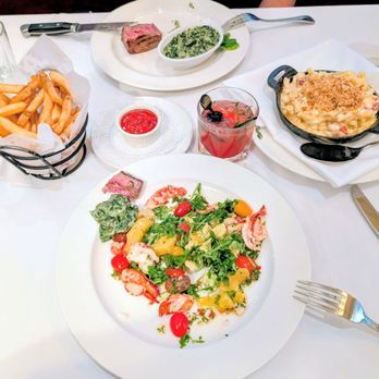 The Capital Grille - Duck Fat Fries, lobster salad, lobster Mac N cheese, steak with creamed spinach - Steakhouses Near Me - Costa Mesa, California