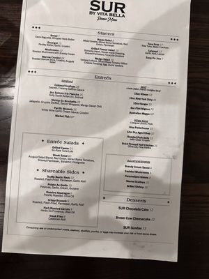 Menu photo 1 Sur by Vita Bella Ramsey, MN Menu photo 1 Sur by Vita Bella Ramsey, MN