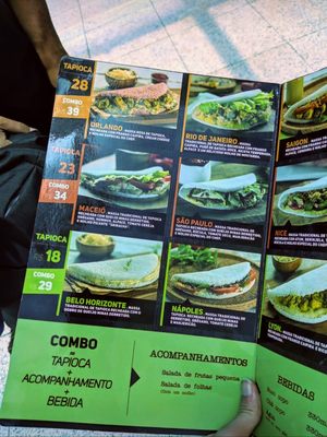 Menu photo 3 Tapioteca Rio de Janeiro, RJ