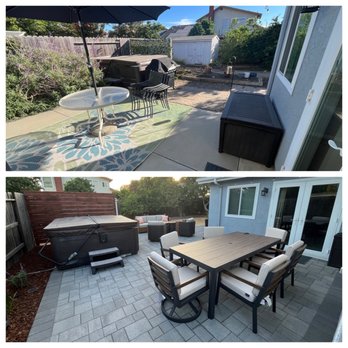 Manuel Cisneros Landscape Design - Before and after patio - Landscaping Near Me Manuel Cisneros Landscape Design - Before and after patio - Landscaping Near Me