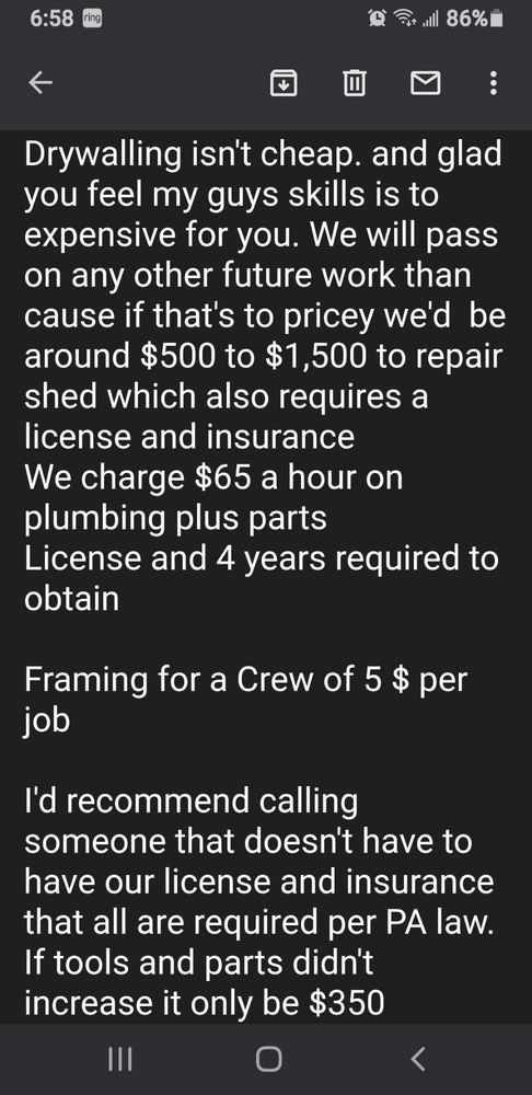 Slide of B&C General Contractor