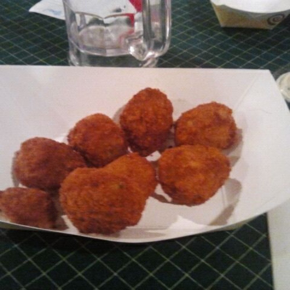 Crawfish balls! Crawfish balls!