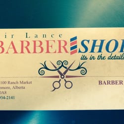 Sir Lance Barber Shop - Business card