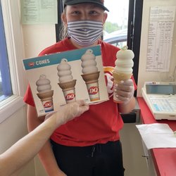 Dairy Queen Store - Our team member, Emileigh, serves a "picture perfect" soft serve cone.