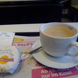 McDonald's - Small Coffee & Big Breakfast Muffin Bacon Egg