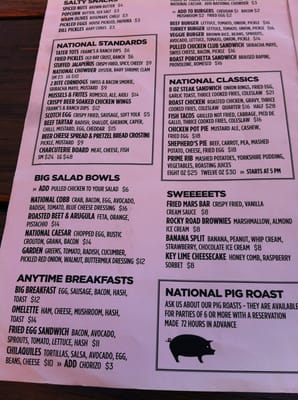 Menu photo 7 National on 17th Calgary, AB Menu photo 7 National on 17th Calgary, AB