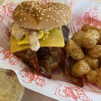 Mike's Drive-In - Mikes special deluxe burger and tots - Burgers Near Me - Oregon City, Oregon Mike's Drive-In - Mikes special deluxe burger and tots - Burgers Near Me - Oregon City, Oregon