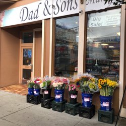 Fresh flowers outside!