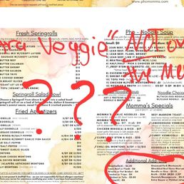 "extra veggie" not on the menu anywhere - they charged me so much for a little bit of vegetables. Insane!!