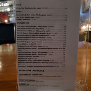 Berlin Bar - Part of the drink menu. Beer list also available on web site as well as a certain separate beer-focused app. - Beer Bar Near Me - Las Vegas, Nevada