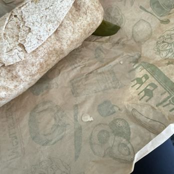 McAlister's Deli - Pimple patch attached to my wrap I peeled off. - Salad Near Me - Springfield, Illinois
