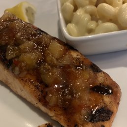 Chili Glazed Salmon with Mac n Cheese Chili Glazed Salmon with Mac n Cheese