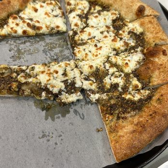 Pizzati - Akkawi Cheese Pie topped with Zaatar (S 10) - Pizza Near Me - Dallas, Texas Pizzati - Akkawi Cheese Pie topped with Zaatar (S 10) - Pizza Near Me - Dallas, Texas