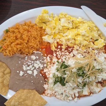 El DFectuoso - Red Chilaquiles breakfast plate. - Mexican Near Me - Moreno Valley, California El DFectuoso - Red Chilaquiles breakfast plate. - Mexican Near Me - Moreno Valley, California