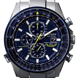 Golden Image Jewelers - Citizen Blue Angle Watch Eco-Drive Atomic Time AT8020-54LF
