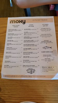 Menu photo 1 Moxy Portsmouth, NH