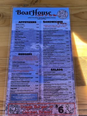 Menu photo 5 BoatHouse Cafe & Grille Meadview, AZ