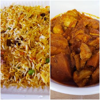 Kyain Kyain - Chicken curry and yellow rice is usually my go-to. Delicious! - Burmese Near Me - Fremont, California