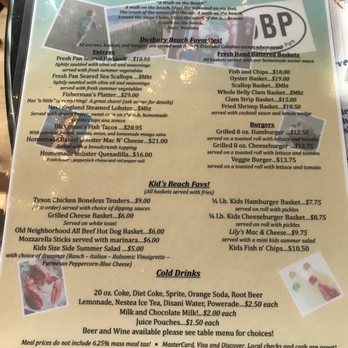 Blakeman's - Decent sized menu, something for everyone - Seafood Near Me - Duxbury, Massachusetts