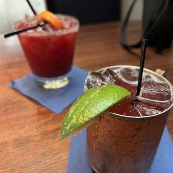 CōV Edina - Mule in front, fancy drink in back - Cocktail Bars Near Me - Edina, Minnesota