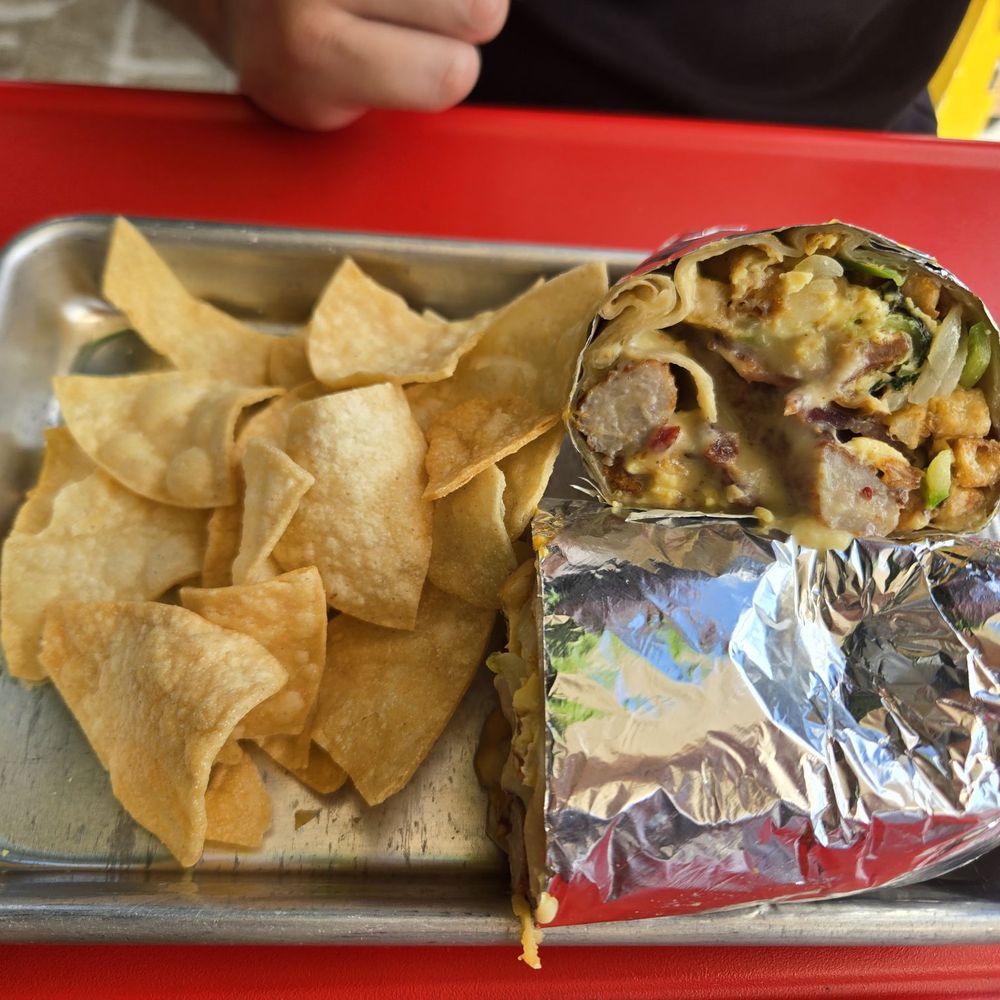 Saby's Coffee & Kitchen - Sabys Breakfast Burrito - Mexican Near Me - Los Angeles, California