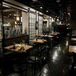 555 North - Large main dining room beautifully designed to partition into intimate spaces.