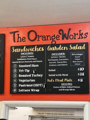 Menu photo 2 The Orange Works Strathmore, CA