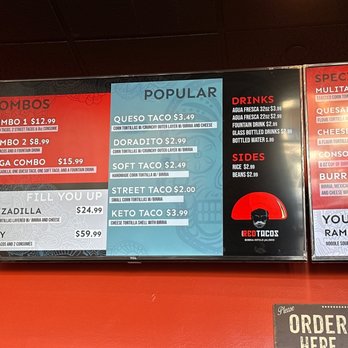 Red Tacos - Menu - Tacos Near Me - Lehi, Utah