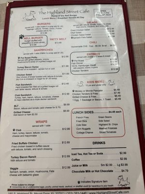 Menu photo 3 The Highland St Cafe Mount Dora, FL Menu photo 3 The Highland St Cafe Mount Dora, FL