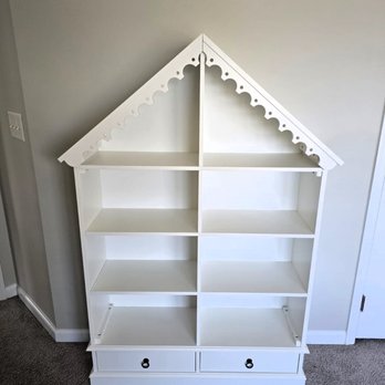CT Handy Solutions - Charming house-frame nursery bookcase assembled, leveled, and wall-anchored for total safety! - Painters Near Me CT Handy Solutions - Charming house-frame nursery bookcase assembled, leveled, and wall-anchored for total safety! - Painters Near Me