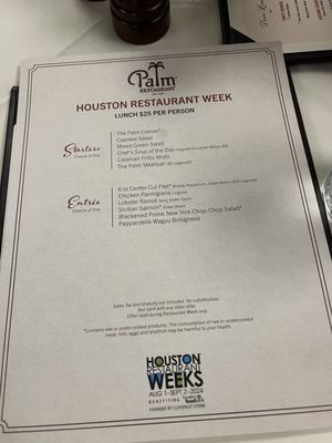 Menu photo 5 The Palm - Downtown Houston Houston, TX Menu photo 5 The Palm - Downtown Houston Houston, TX
