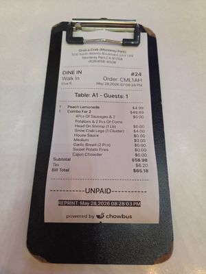 Menu photo 1 Grab A Crab Monterey Park, CA