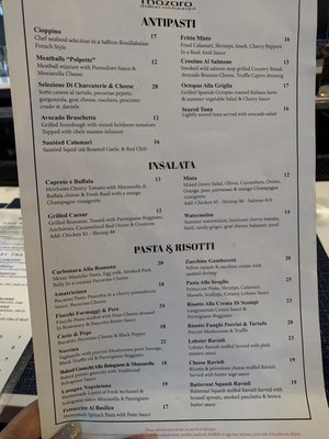 Menu photo 8 Mazaro Italian Restaurant Arlington, VA Menu photo 8 Mazaro Italian Restaurant Arlington, VA