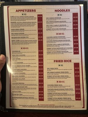 Menu photo 1 Fusion Nine Morrisville, NC