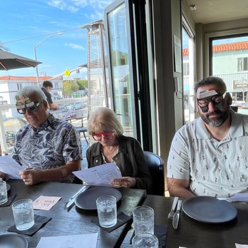 Oak - Fun birthday prop Glasses provided by the restaurant - New American Near Me - Laguna Beach, California Oak - Fun birthday prop Glasses provided by the restaurant - New American Near Me - Laguna Beach, California