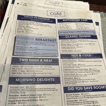 The Café - Menu - American Near Me - Funner, California