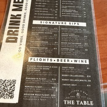 The Table - Cocktail Bars Near Me - Pullman, Washington The Table - Cocktail Bars Near Me - Pullman, Washington