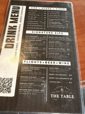 Menu photo 1 The Table Pullman, WA Menu photo 1 The Table Pullman, WA