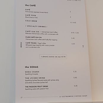 Tí Cafe - Menu 6/24/2021 - Coffee & Tea Near Me - Denver, Colorado