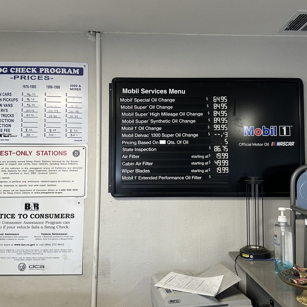 Boutique Smog - Price menu in the lobby - Smog Check Stations Near Me - Vacaville, California Boutique Smog - Price menu in the lobby - Smog Check Stations Near Me - Vacaville, California