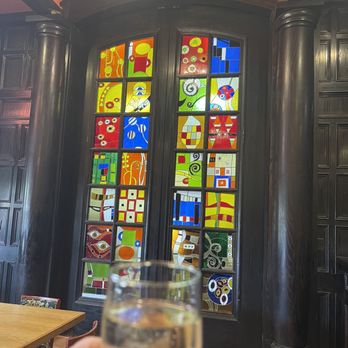 Wimberley Valley Winery - Stained glass window in one of the two tasting rooms - Wine Tasting Room Near Me - Driftwood, Texas Wimberley Valley Winery - Stained glass window in one of the two tasting rooms - Wine Tasting Room Near Me - Driftwood, Texas