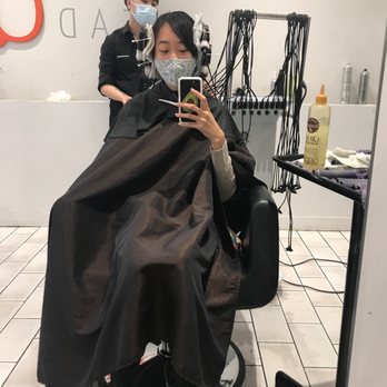 HeadQuarter Salon - Digital perm in progress  everyone's super COVID-safe! - Hair Salons Near Me - Chicago, Illinois